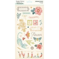 Simple Stories - Wildflower Collection - 6 x 12 Chipboard Stickers