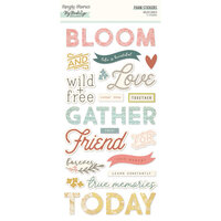 Simple Stories - Wildflower Collection - Foam Stickers