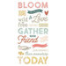 Simple Stories - Wildflower Collection - Foam Stickers