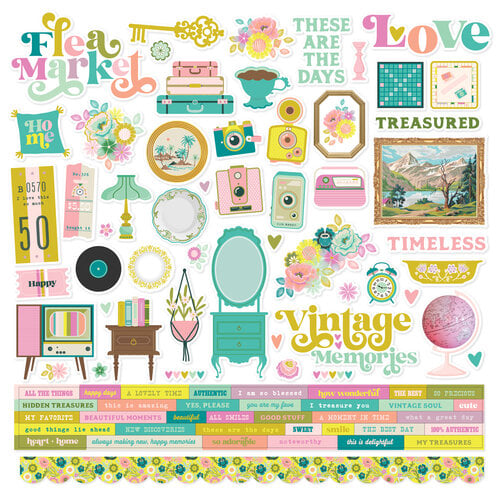 Simple Stories - Flea Market Collection - 12 x 12 Collection Kit