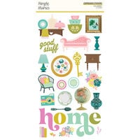 Simple Stories - Flea Market Collection - 6 x 12 Chipboard Stickers