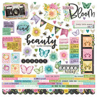 Simple Stories - Simple Vintage Life In Bloom Collection - 12 x 12 Cardstock Stickers