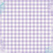 Simple Stories - Simple Vintage Life In Bloom Collection - 12 x 12 Double Sided Paper - Lilac Gingham