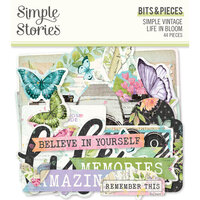 Simple Stories - Simple Vintage Life In Bloom Collection - Ephemera - Bits and Pieces