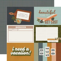 Simple Stories - Here Plus There Collection - 12 x 12 Double Sided Paper - 4 x 6 Elements
