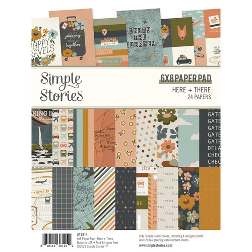 Simple Stories - Here Plus There Collection - 6 x 8 Paper Pad