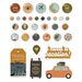 Simple Stories - Here Plus There Collection - Decorative Brads