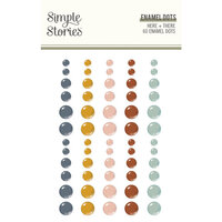 Simple Stories - Here Plus There Collection - Enamel Dots