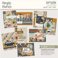 Simple Stories - Here Plus There Collection - Simple Cards - Card Kit