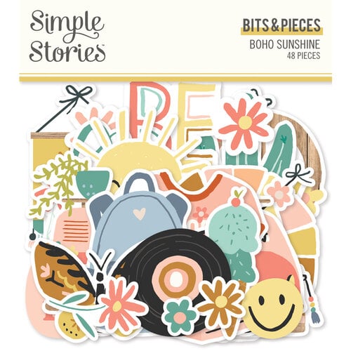 Simple Stories - Boho Sunshine Collection - Ephemera - Bits and Pieces