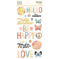 Simple Stories - Boho Sunshine Collection - Foam Stickers