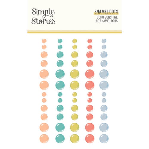 Simple Stories - Boho Sunshine Collection - Enamel Dots