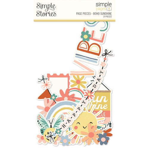 Simple Stories - Simple Pages Collection - Page Pieces - Boho Sunshine