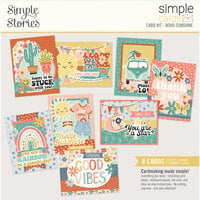 Simple Stories - Boho Sunshine Collection - Simple Cards - Card Kit