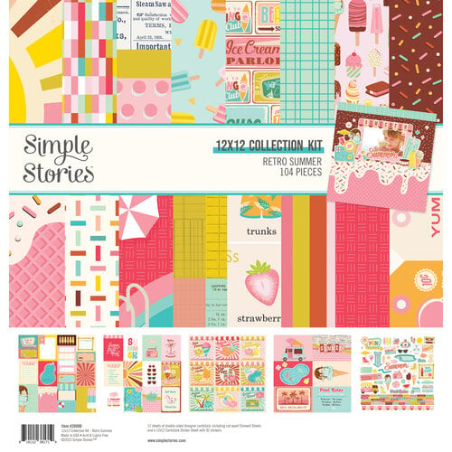 Simple Stories - Retro Summer Collection - 12 x 12 Collection Kit