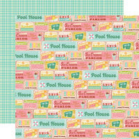Simple Stories - Retro Summer Collection - 12 x 12 Double Sided Paper - Summer Break
