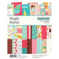 Simple Stories - Retro Summer Collection - 6 x 8 Paper Pad
