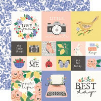 Simple Stories - The Little Things Collection - 12 x 12 Double Sided Paper - 2 x 2 and 4 x 4 Elements