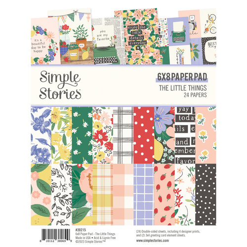 Simple Stories - The Little Things Collection - 6 x 8 Paper Pad