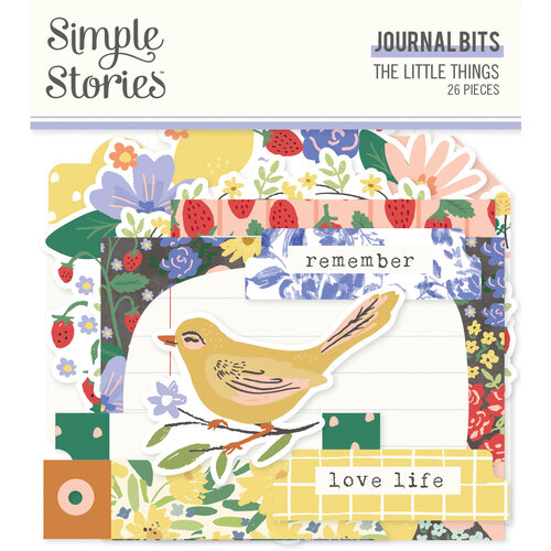 Simple Stories - The Little Things Collection - Ephemera - Journal Bits and Pieces