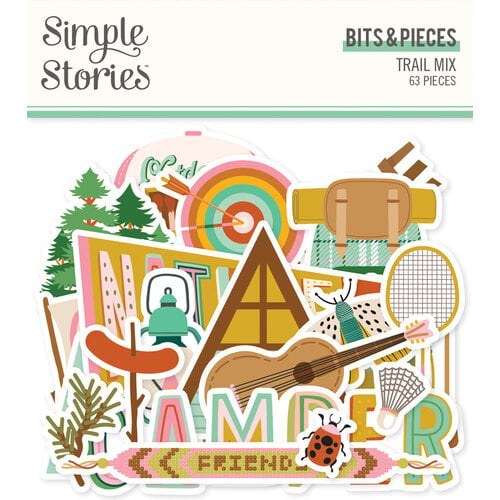 Simple Stories - Trail Mix Collection - Ephemera - Bits and Pieces