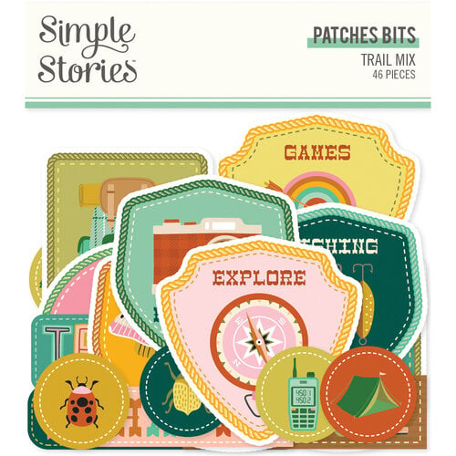 Simple Stories - Trail Mix Collection - Ephemera - Patches Bits