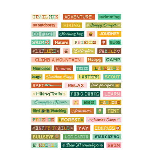 Simple Stories - Trail Mix Collection - Sticker Book Simple Stories - Trail Mix Collection - Sticker Book
