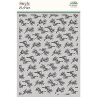 Simple Stories - Trail Mix Collection - Stencils - Pine Branch