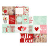 Simple Stories - You and Me Collection - Simple Sets - 12 x 12 Double Sided Paper - Elements 1