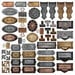 Simple Stories - Simple Vintage Essentials Collection - Chipboard Metal Hardware