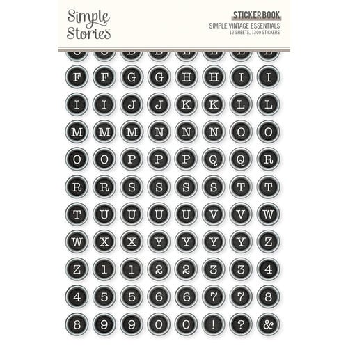 Simple Stories - Simple Vintage Essentials Collection - Sticker Book