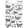Simple Stories - Simple Vintage Essentials Collection - Rub Ons - Butterflies