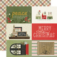 Simple Stories - The Holiday Life Collection - 12 x 12 Double Sided Paper - 4 x 6 Elements