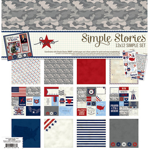 Simple Stories - Hero Collection - Simple Sets - 12 x 12 Collection Kit