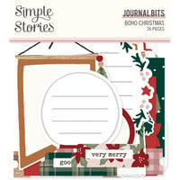 Simple Stories - Boho Christmas Collection - Ephemera - Journal Bits and Pieces