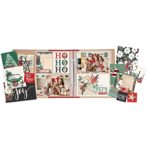 Simple Vintage Christmas Lodge Dbl-Sided Cardstock 12X12-Journal Elements -  810079986514