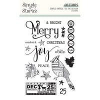 Simple Stories - Simple Vintage 'Tis The Season Collection - Clear Photopolymer Stamps