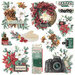 Simple Stories - Simple Vintage 'Tis The Season Collection - Chipboard Clusters