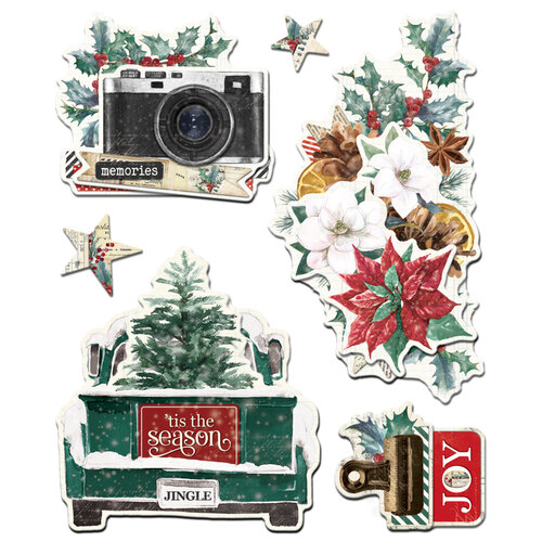 Simple Stories - Simple Vintage 'Tis The Season Collection - Layered Chipboard Simple Stories - Simple Vintage 'Tis The Season Collection - Layered Chipboard
