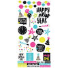 Simple Stories - Happy New Year Collection - Cardstock Stickers