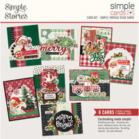 Simple Stories - Simple Vintage Dear Santa Collection - Simple cards - Card Kit