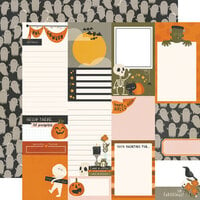 Simple Stories - FaBOOlous Collection - 12 x 12 Double Sided Paper - Journal Elements