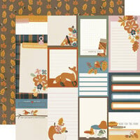 Simple Stories - Acorn Lane Collection - 12 x 12 Double Sided Paper - Journal Elements