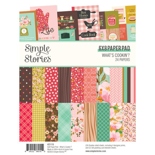Simple Stories - What's Cookin' Collection - 6 x 8 Paper Pad