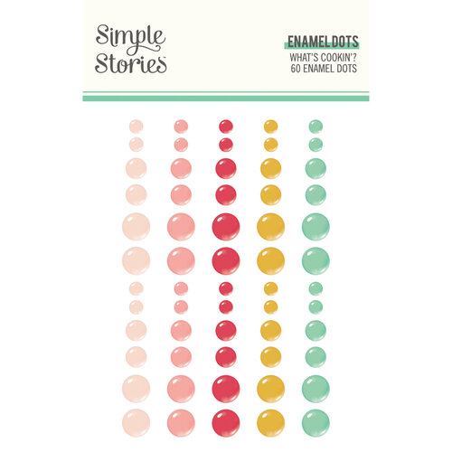 Simple Stories - What's Cookin' Collection - Enamel Dots