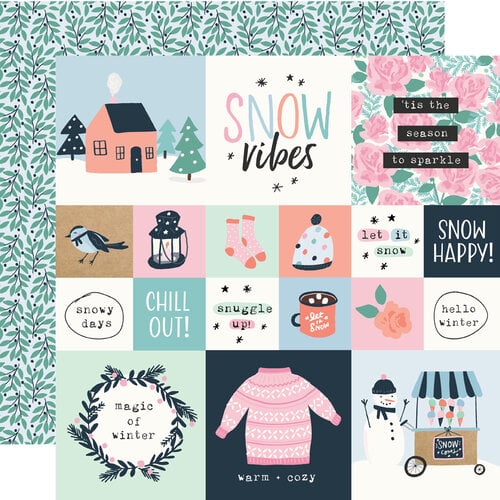 Simple Stories - Winter Wonder Collection - 12 x 12 Double Sided Paper - 2 x 2 And 4 x 4 Elements