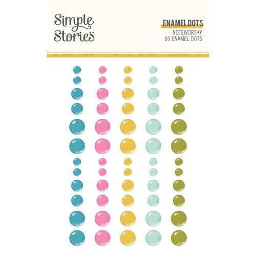 Simple Stories - Noteworthy Collection - Enamel Dots