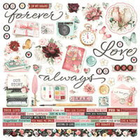 Simple Stories - Simple Vintage Love Story Collection - 12 x 12 Cardstock Stickers