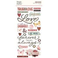 Simple Stories - Simple Vintage Love Story Collection - Foam Stickers