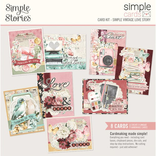 Simple Stories - Simple Vintage Love Story Collection - Simple Cards - Card Kit